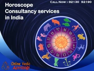 Horoscope Consultancy Service In India