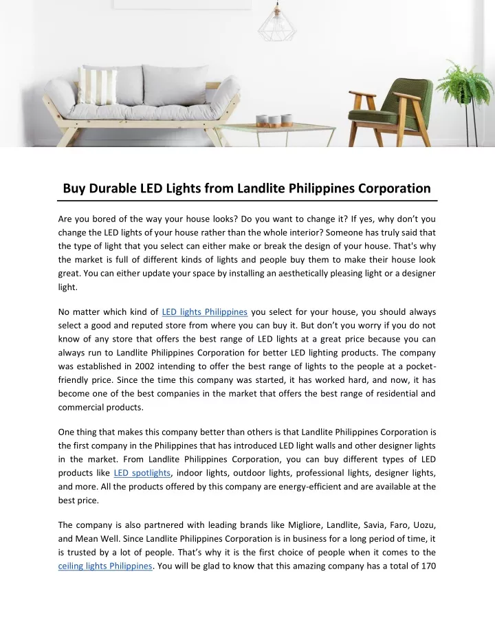 buy durable led lights from landlite philippines