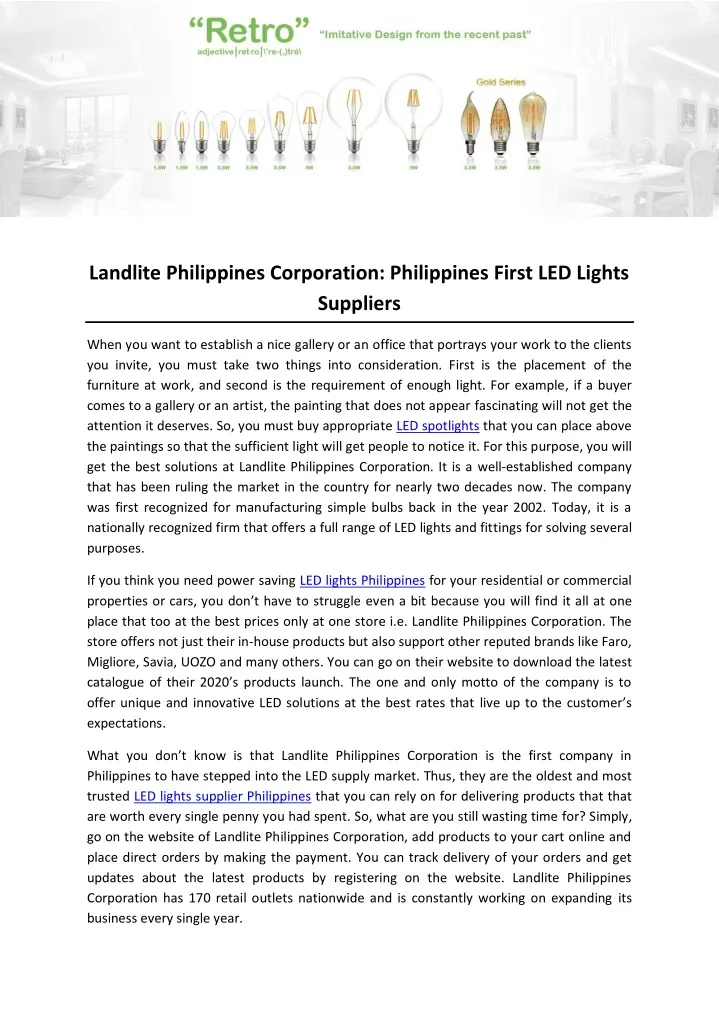 landlite philippines corporation philippines