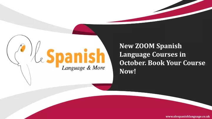 new zoom spanish language courses in october book