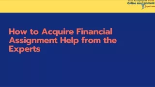 how to acquire financial assignment help from