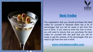 Best Vodka