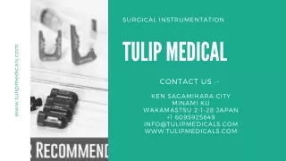 Tulip Medical Products - Liposuction Cannula
