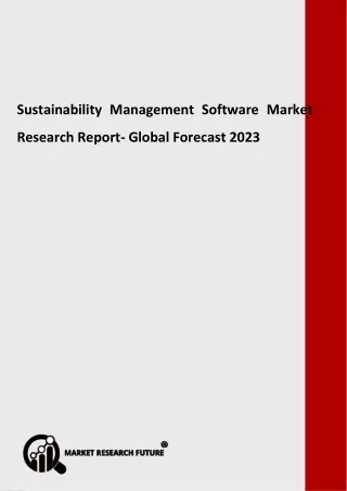 sustainability management software market
