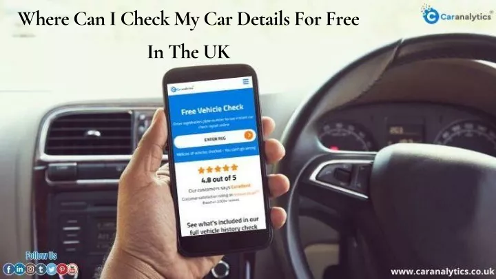 where can i check my car details for free