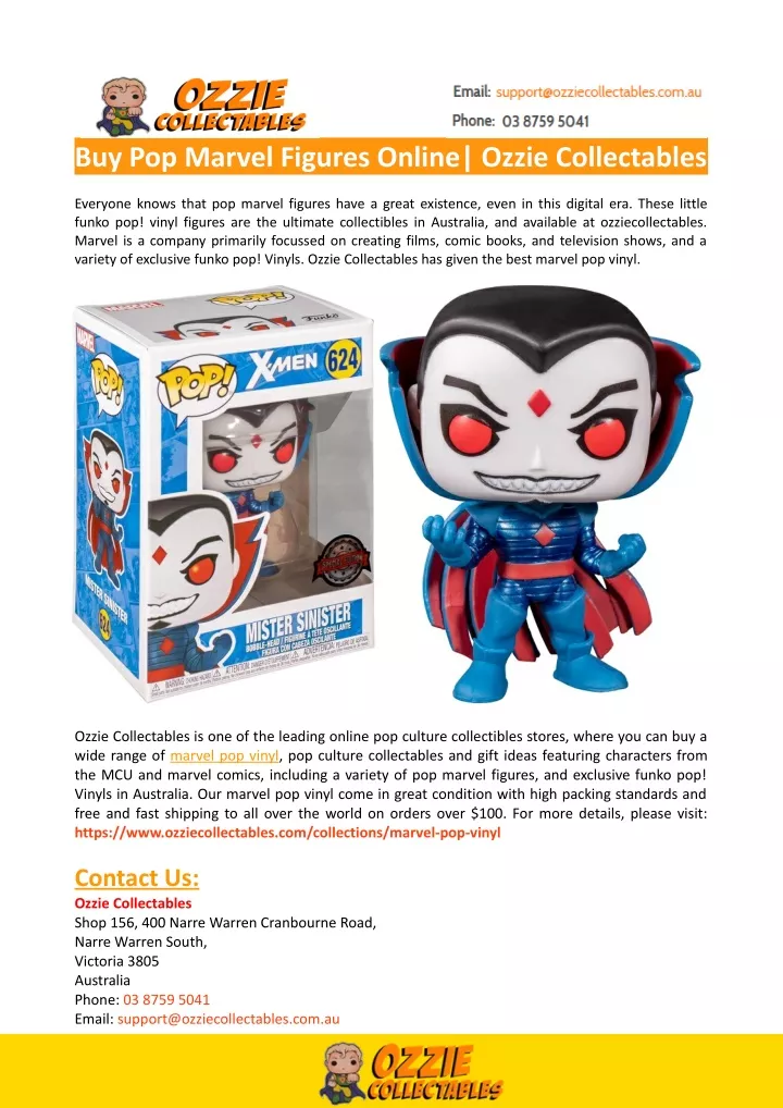 buy pop marvel figures online ozzie collectables