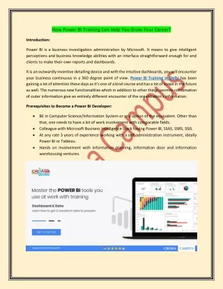 how power bi training can help you grow your