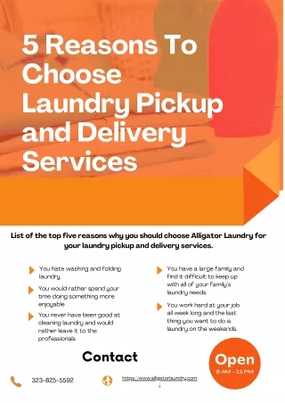 Top 5 Reasons To Choose Laundry Pickup and Delivery Services