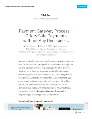 Payment Gateway Process – Offers Safe Payments without Any Uneasiness