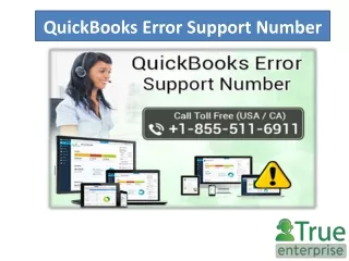 QuickBooks Error Support Number
