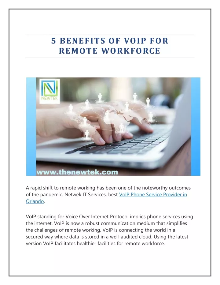 5 benefits of voip for remote workforce
