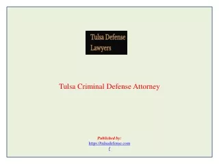 Tulsa Criminal Defense Attorney