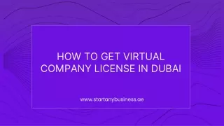 how to get virtual company license in dubai