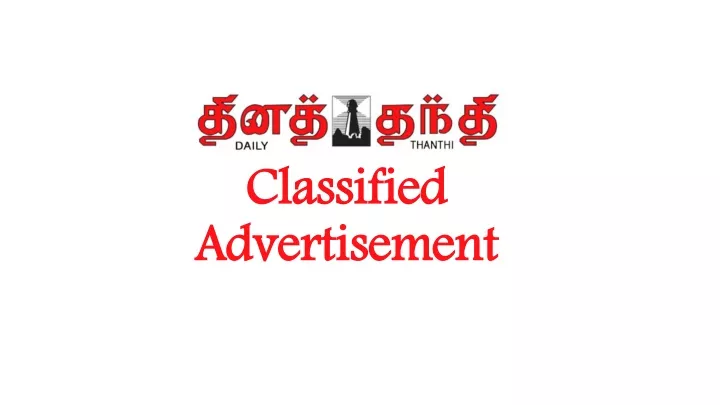 classified advertisement