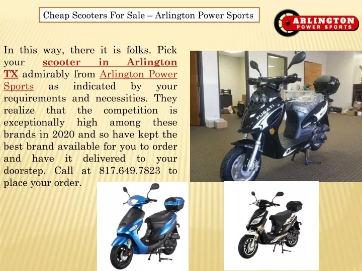 cheap scooters for sale arlington power sports