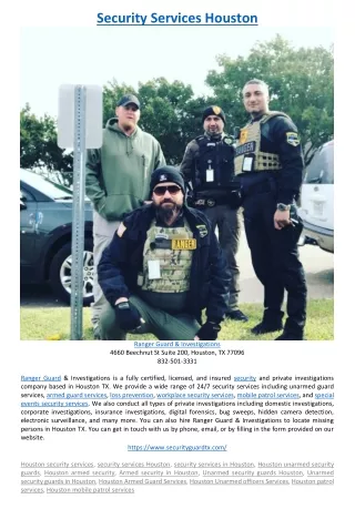 security services houston