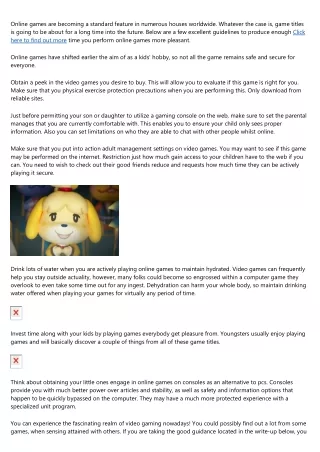 online games are becoming a standard feature