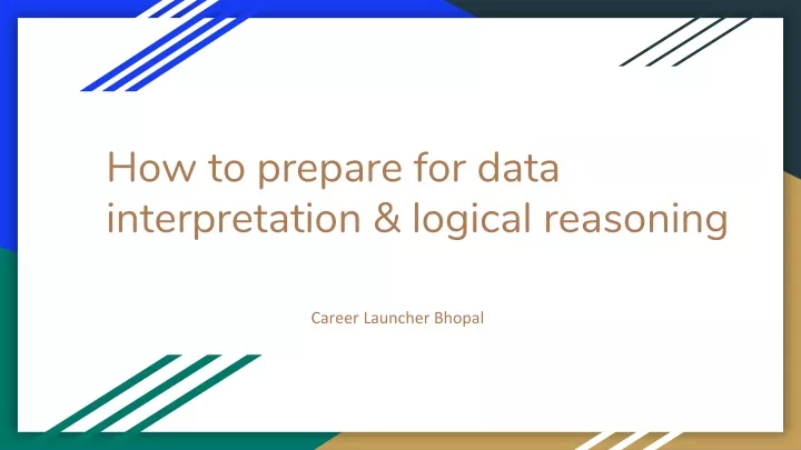 how to prepare for data interpretation logical reasoning