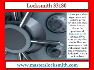 Locksmith 33180