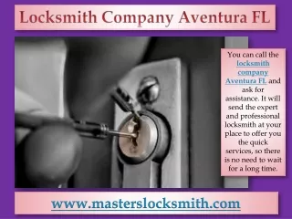 Locksmith Company Aventura FL