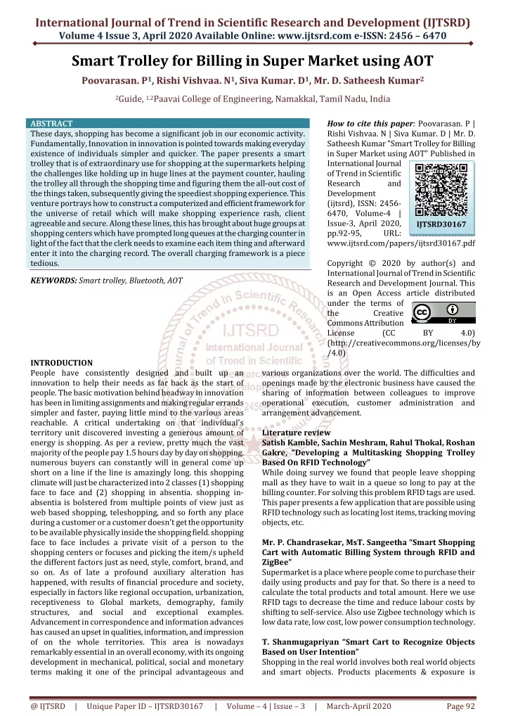 international journal of trend in scientific