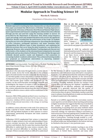 international journal of trend in scientific