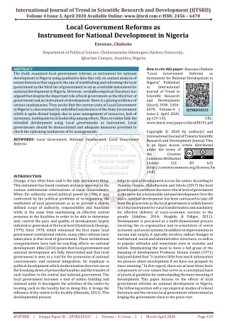 international journal of trend in scientific
