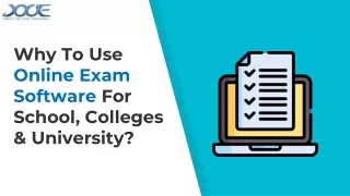 why to use online exam software for school colleges university