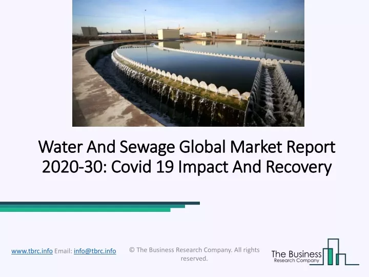 water and sewage global market report 2020 30 covid 19 impact and recovery