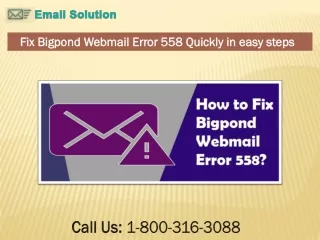 Call - 1-800-316-3088 How To Fix troubleshoot Bigpond Webmail Error 558