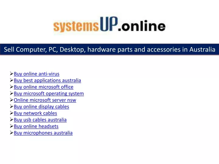 sell computer pc desktop hardware parts