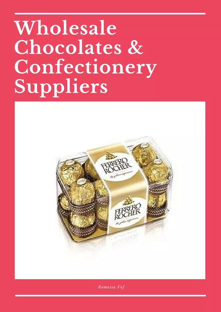 wholesale chocolates confectionery suppliers