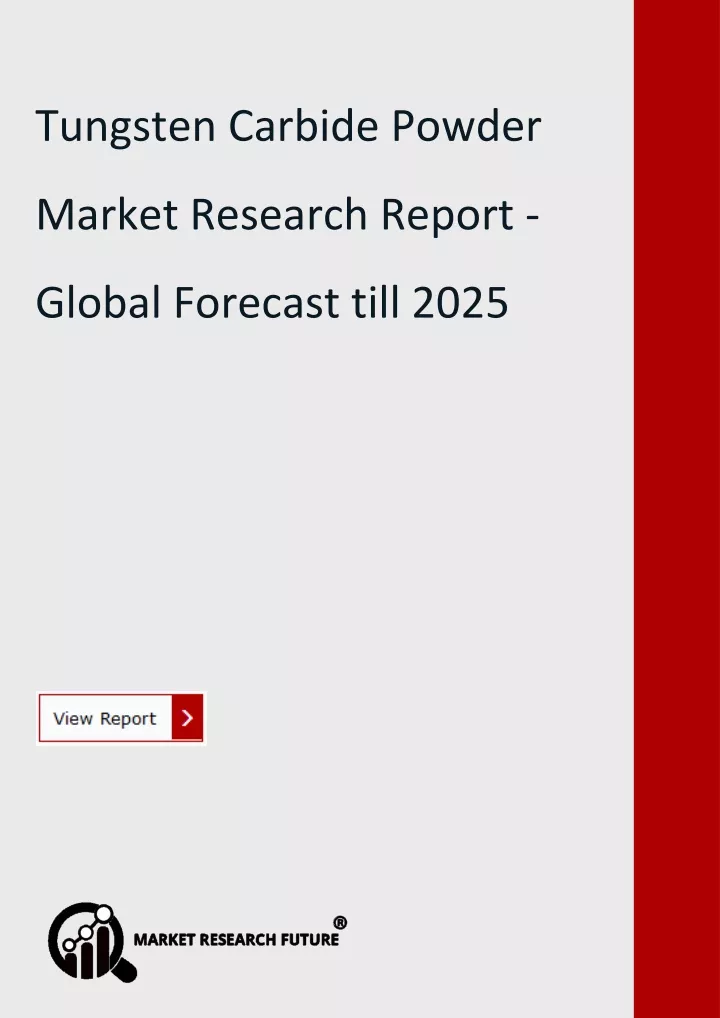 tungsten carbide powder market research report