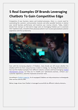 5 real examples of brands leveraging chatbots