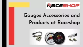 RaceShop for Gauges Accessories and Products in Canada