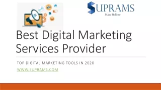 Top Digital Marketing Tools in 2020 – Suprams Info Solutions