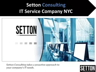 Managed IT Services NYC - Setton Consulting
