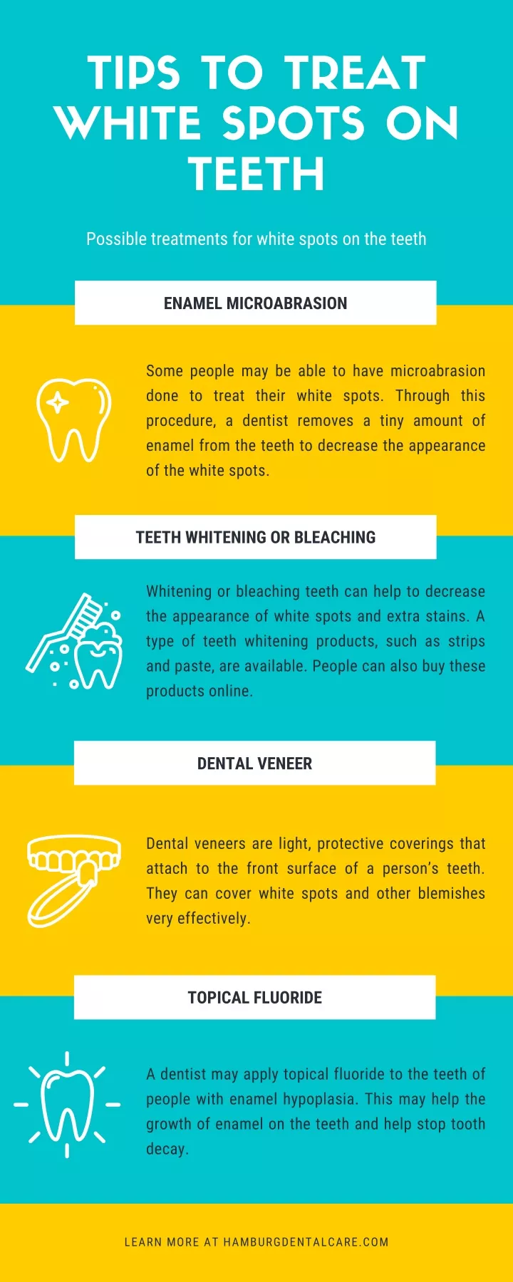 tips to treat white spots on teeth