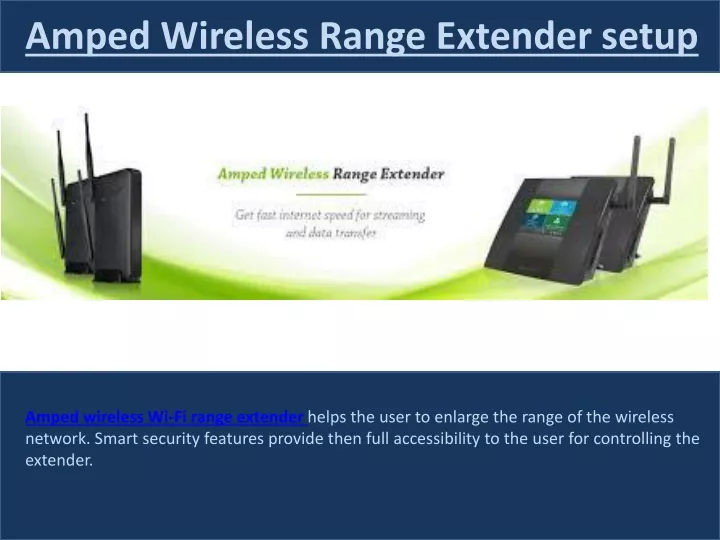 amped wireless range extender setup