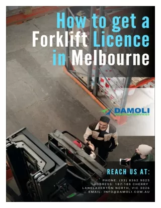 How to get a forklift licence in Melbourne at cheap prices?