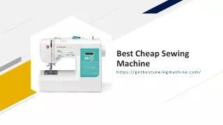 best cheap sewing machine