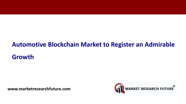 automotive blockchain market to register