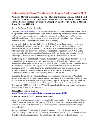 perfusion market share trends insights growth