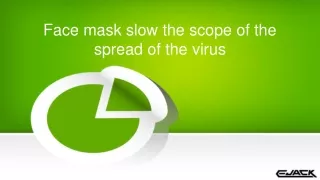 Face mask slow the scope of the spread of the virus