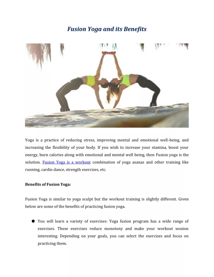 What is Yoga Sculpt and What Are The Benefits?