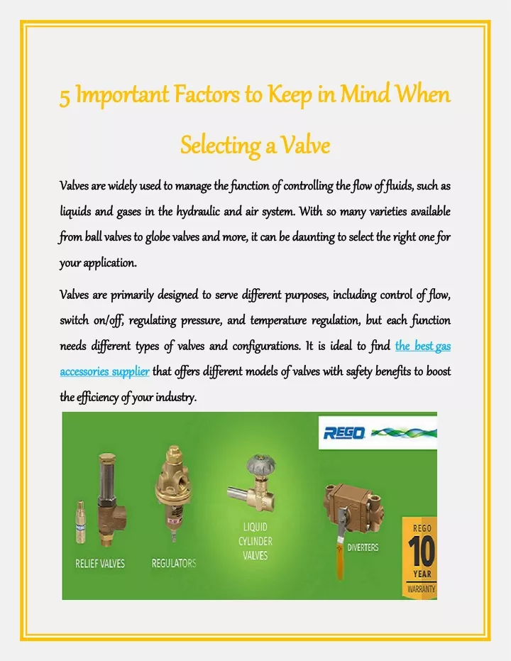 5 important factors to keep in mind when