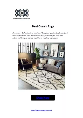 Beni Ourain Rugs - Bohemian Convention