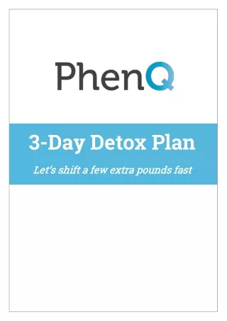 3-Day Detox Plan™ PDF eBook | PhenQ