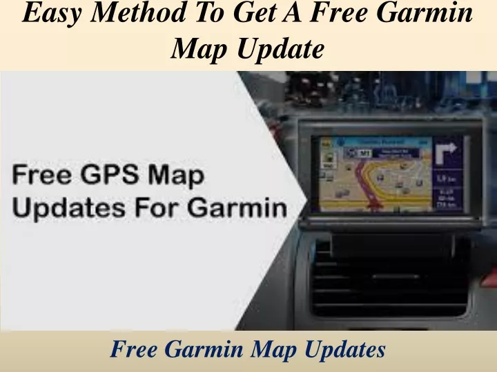 easy method to get a free garmin map update