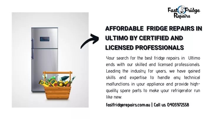 affordable fridge repairs in ultimo by certified